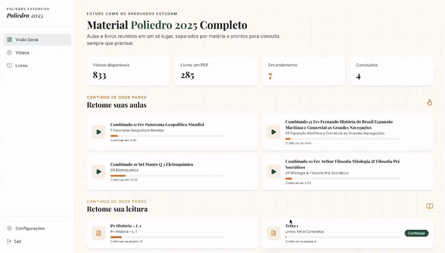 Demonstração da plataforma